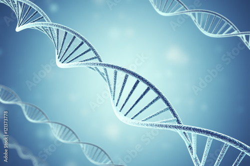 Concetp digital illustration DNA structure. 3d rendering