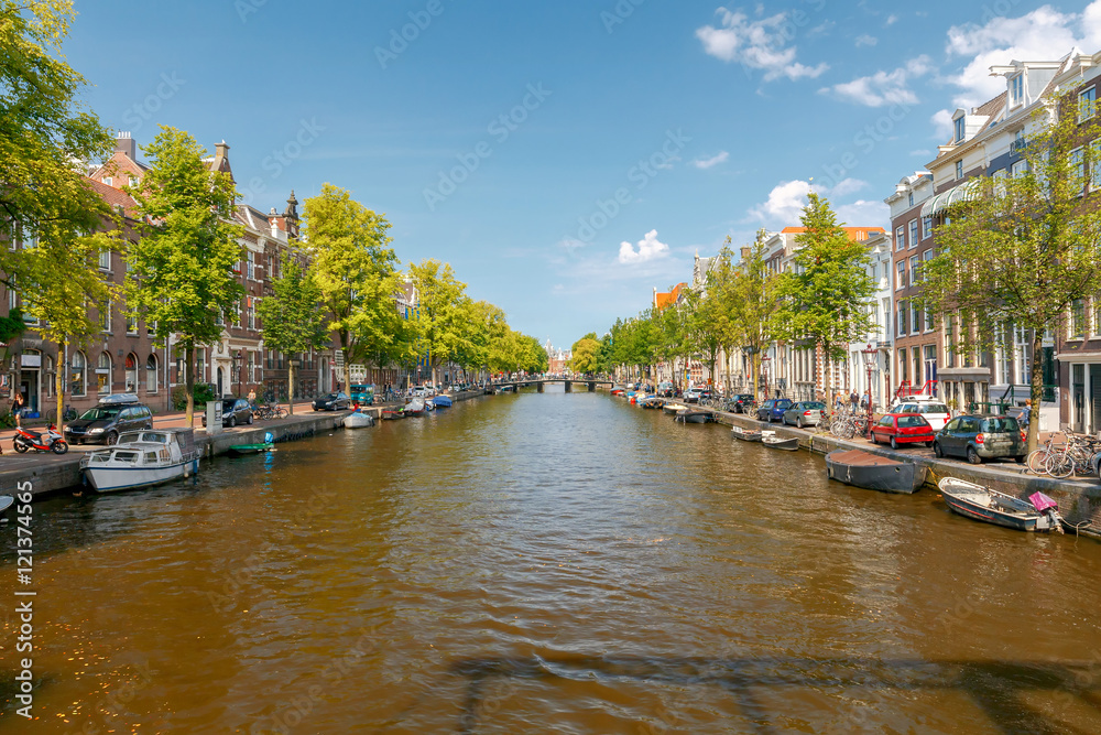 Amsterdam. Old city canal.