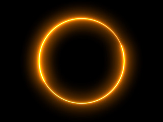 Abstract Light Effect Element Design on Black Background