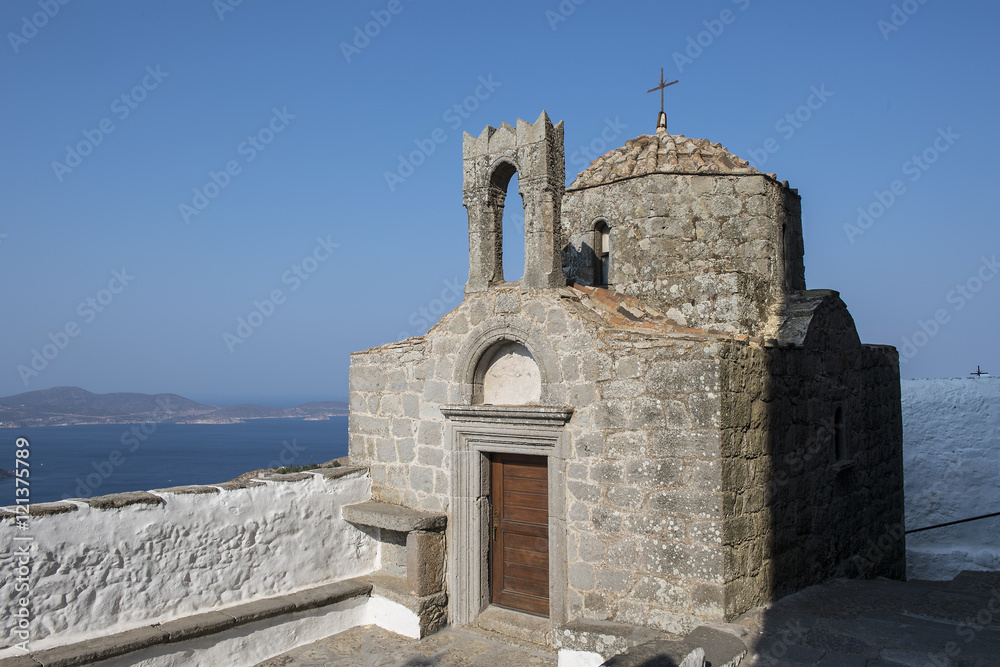 Kapelle im Johanneskloster auf der Insel Patmos, Griechenland