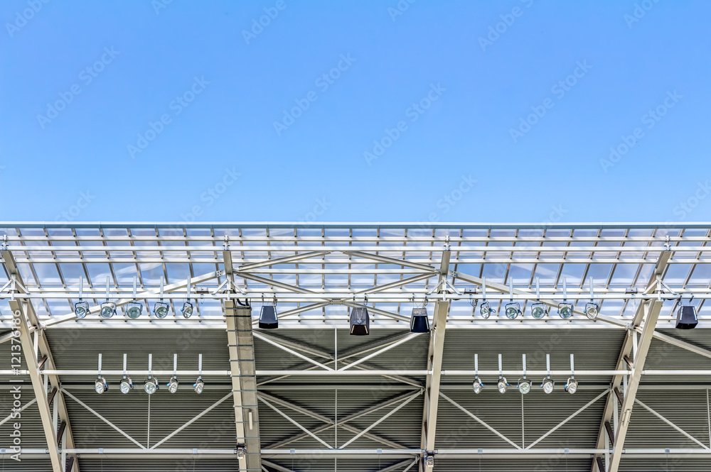 Fototapeta premium Modern stadium roof construction