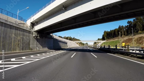 Wallpaper Mural Driver POV on the empty Highway to Narita Airport. Torontodigital.ca