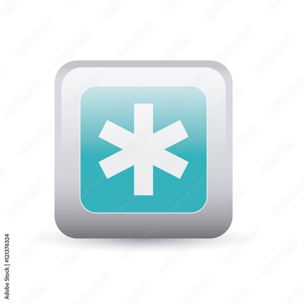 Caduceus inside frame icon. Medical and health care theme. Colorful and isolated design. Vector illustration Caduceus inside frame icon. Medical and health care theme. Colorful and isolated design. Vector illustration