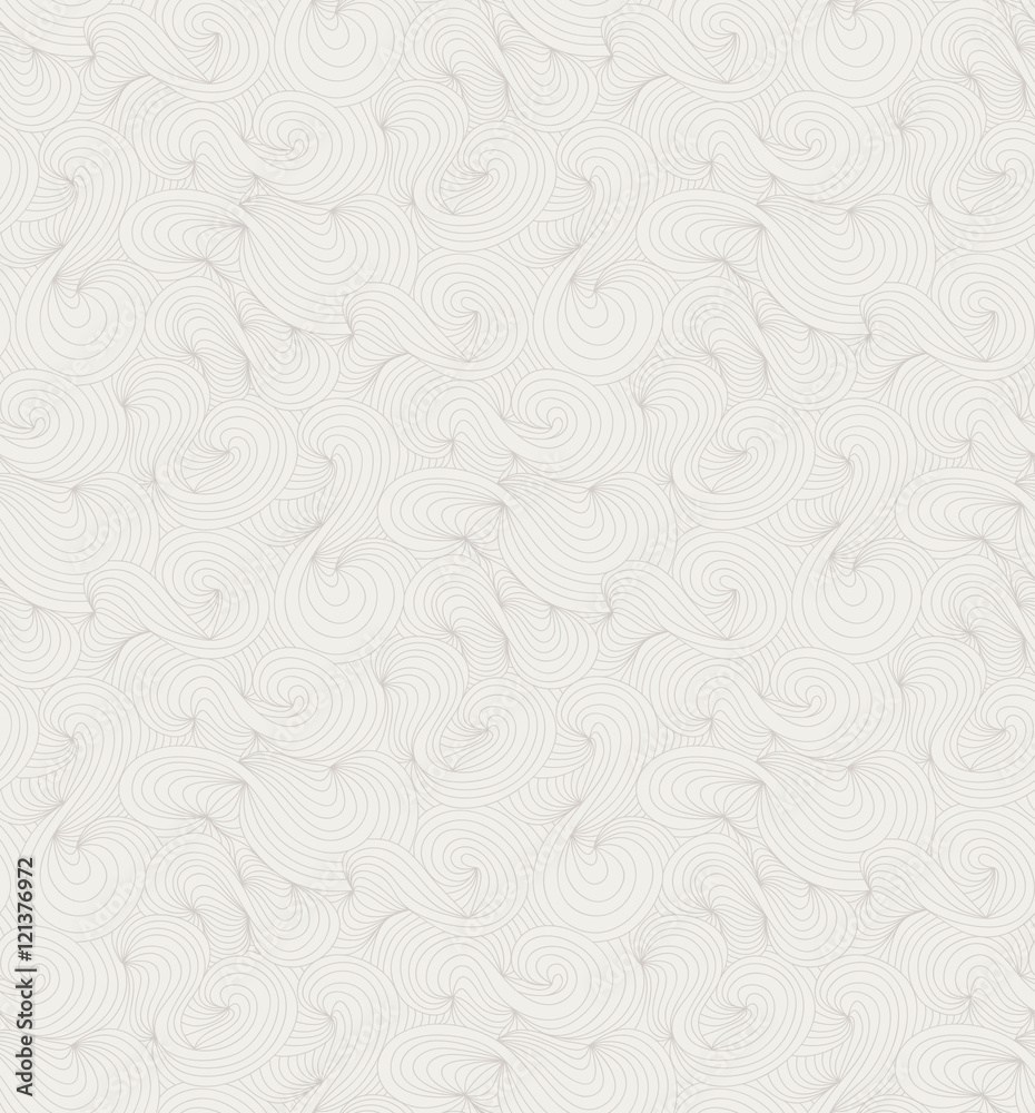 Fototapeta Vector floral background of drawn lines
