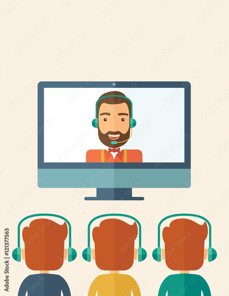 Businessman giving a presentation Businessman giving a presentation