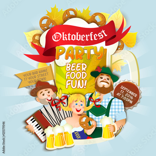 Oktoberfest party flyer