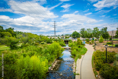 Photography View of the Little Sugar Creek Greenway and Elizabeth Park, in E