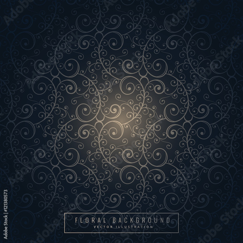 dark floral background design