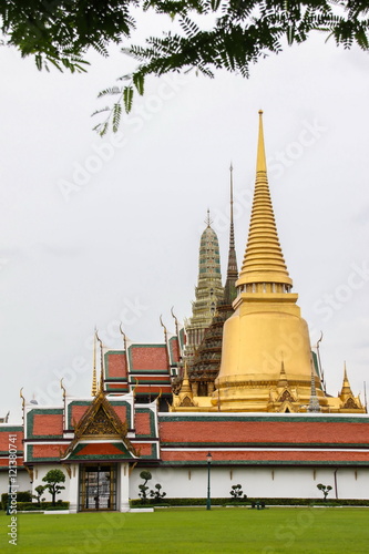 Wat Phra Kaew  Temple of the Emerald Buddha which is the famous place in Bangkok  Thailand
