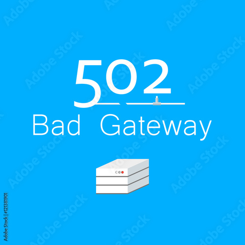Vectors Abstract background 502 connection error Bad Gateway 