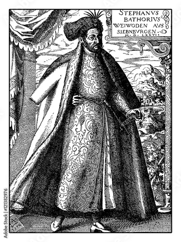 Stephen Bathory  Prince of Transylvania, King of Poland  for marriage and Grand Duke of Lithuania in XVI century photo