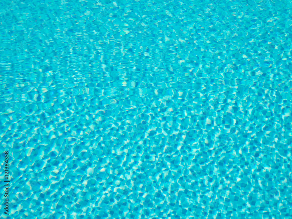 Texture of water waves on tiles structural of swimming pool