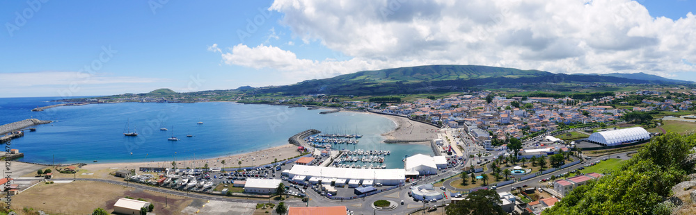 Vista da Cidade da Praia da Vitória, Açores