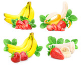 banana and strawberry Set