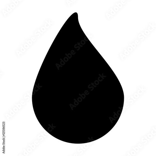silhouette drop vector symbol icon design.