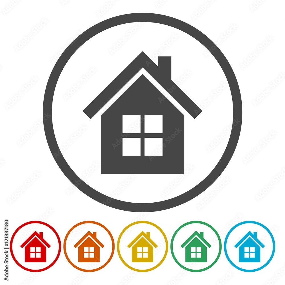Home sign icon. Main page button Home sign icon. Main page button