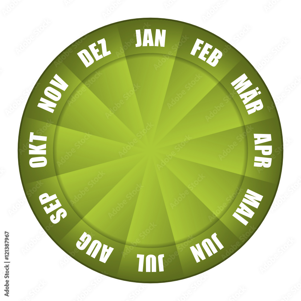 kreis monate deutsch I Stock Vector | Adobe Stock
