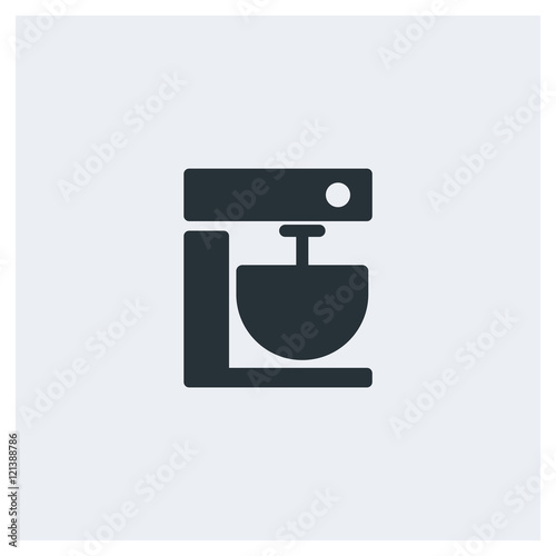 Mixer icon, image jpg, vector eps, flat web, material icon, icon with grey background