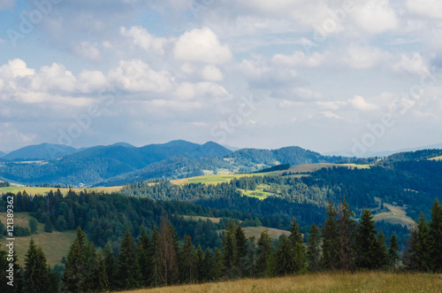 Carpathian mountains in the west part of Ukraine