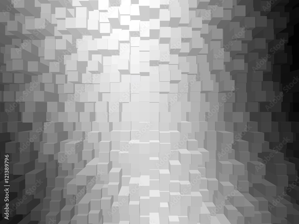 Abstrackt Greyscale Block Background