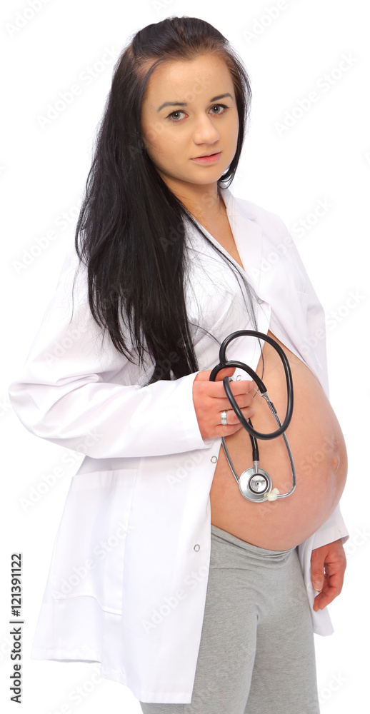 Kobieta w ciąży - obrazy, fototapety, plakaty 