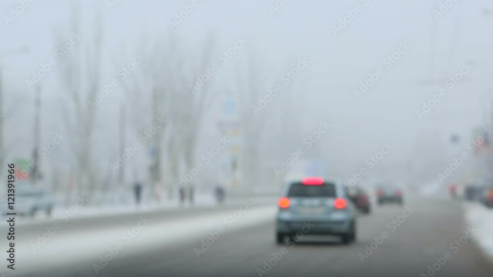 Blurred urban background winter. Blurred urban background winter.
