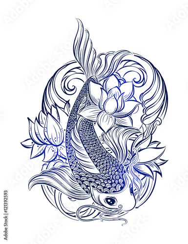 koi carp tatoo