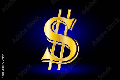 Illustration of dollar symbol