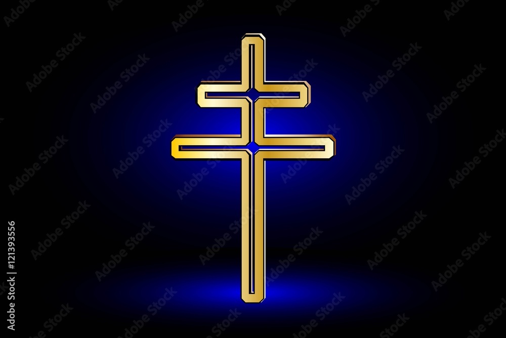 double religious cross ,Christian double cross,