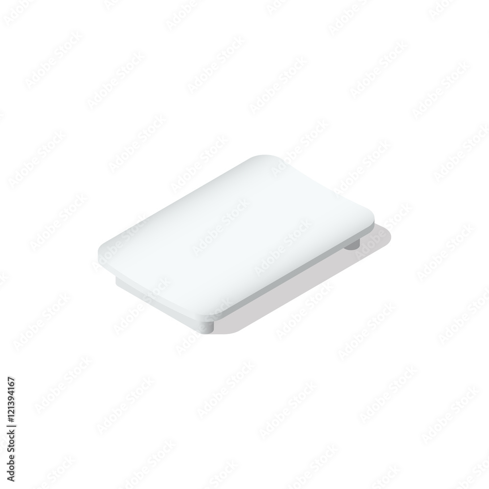 plate isometric icon isolated on white background plate isometric icon isolated on white background