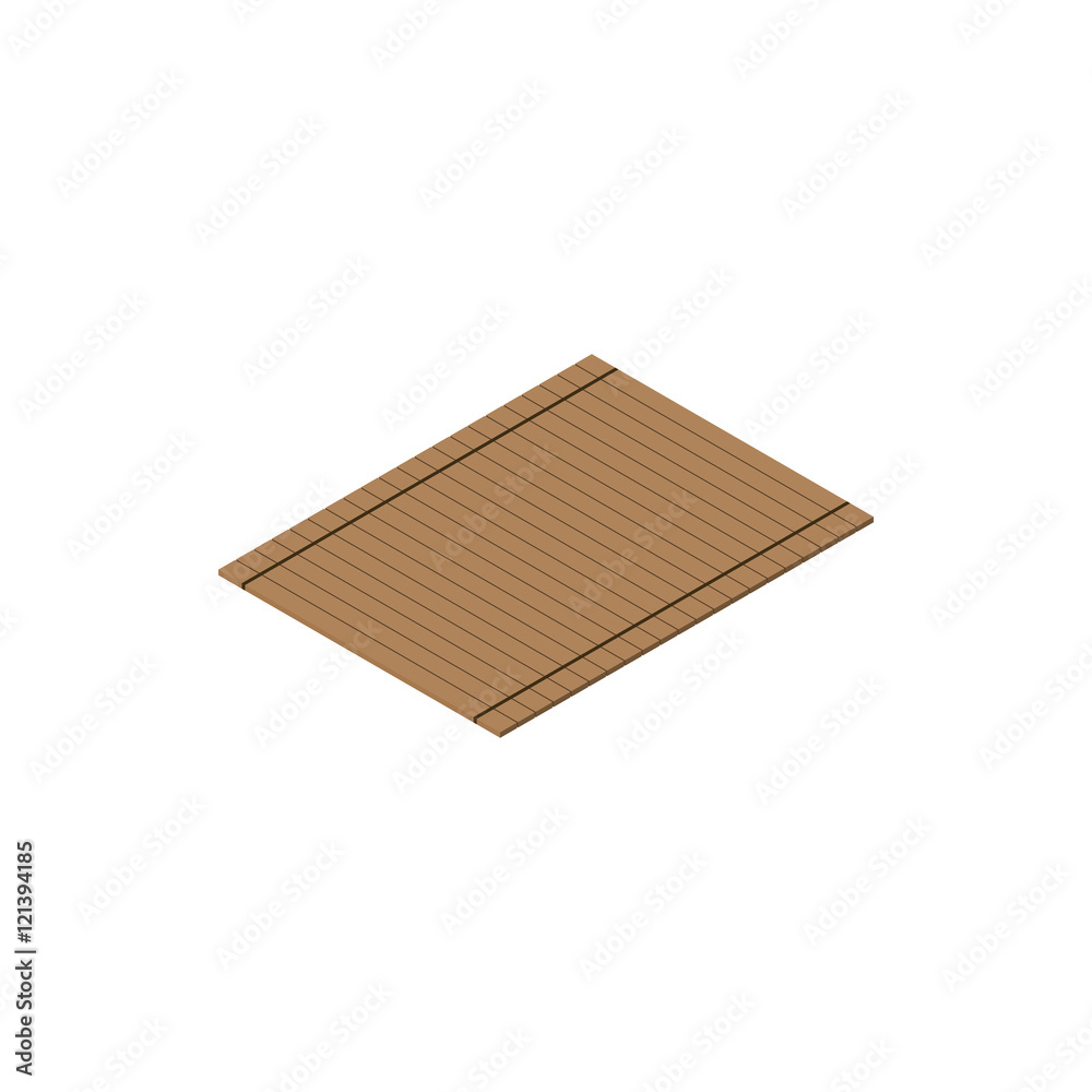 mat isometric icon isolated on white background mat isometric icon isolated on white background