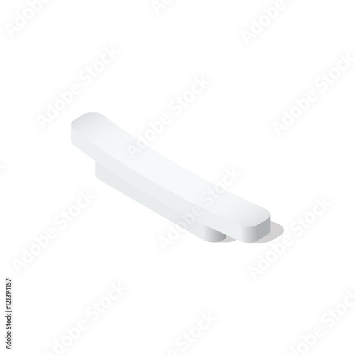 Stand for chopsticks isometric icon isolated