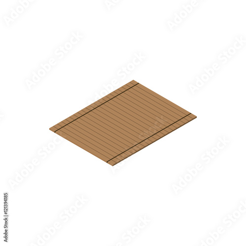 mat isometric icon isolated on white background