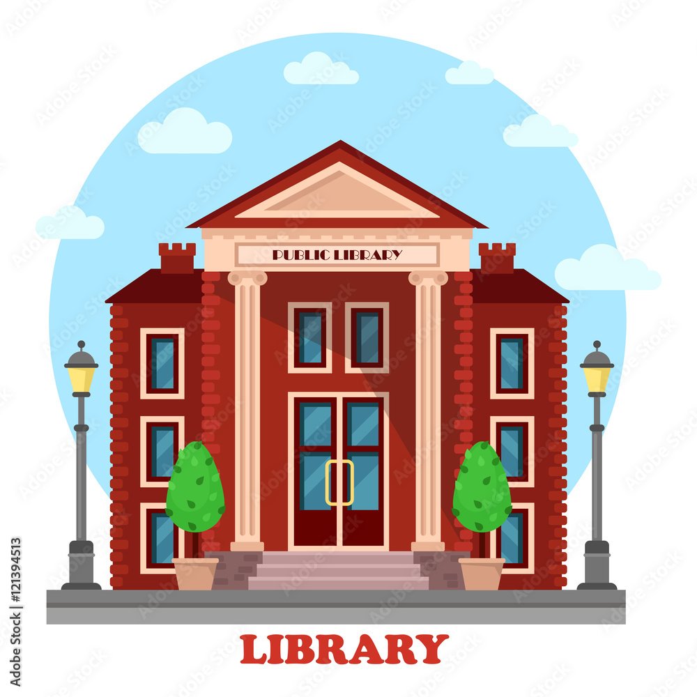 Obraz premium Public lending or academic, national library