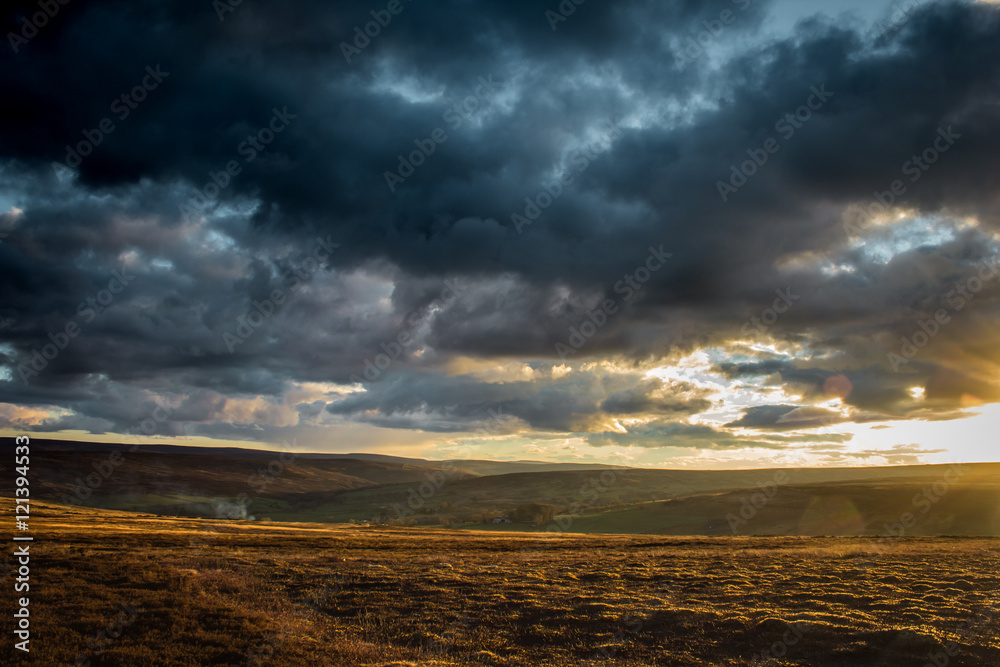 North York Moors At Sunset