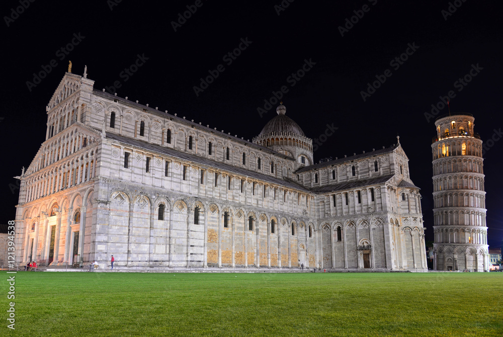 Pisa (Tuscany, Italy), the city of Leaning Tower. Here: the Cathedral Square (in italian 