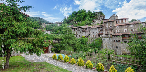 Rupit village in Catalonia, Spain