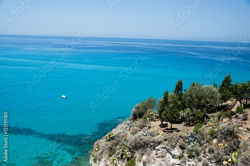 Costline near Tropea city - sea, landscape, Tyrrhenian Sea,Calabria, Italy