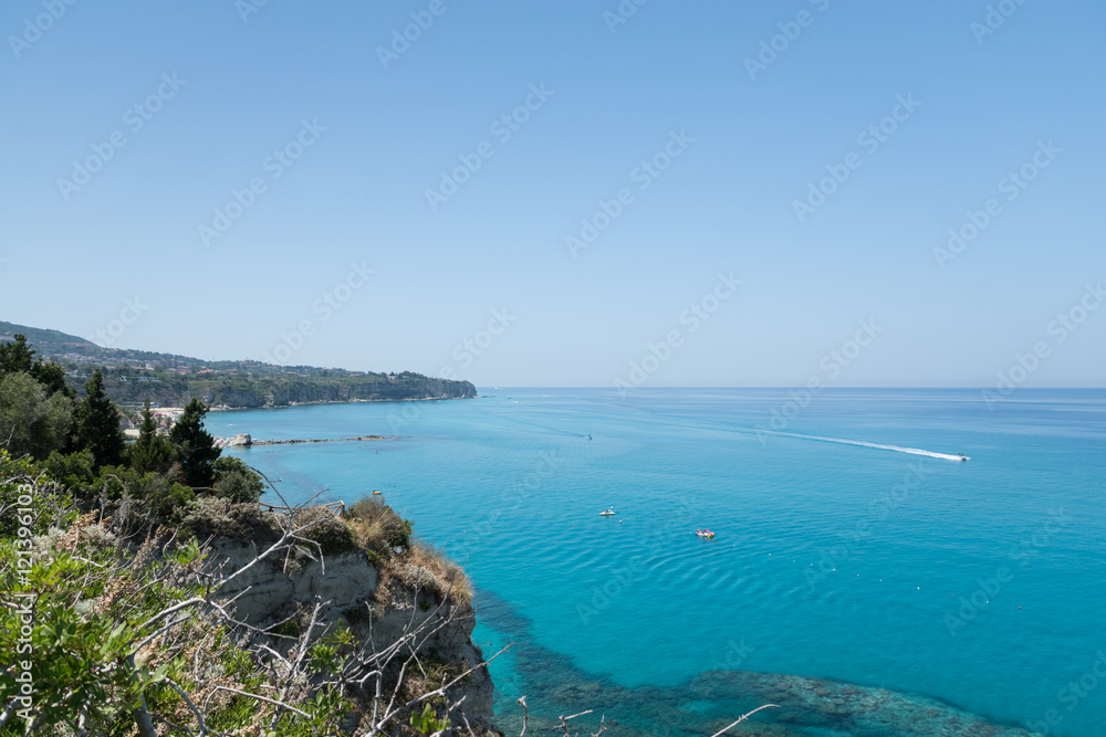 Costline near Tropea city - sea, landscape, Tyrrhenian Sea,Calabria, Italy