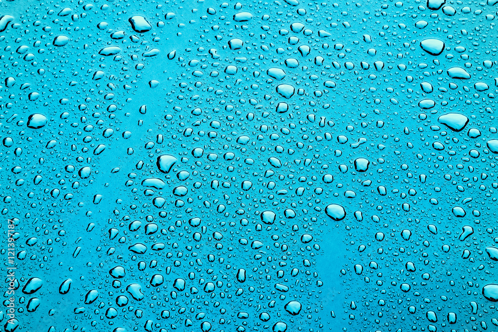 Water Drops on a Polished Car Water Drops on a Polished Car