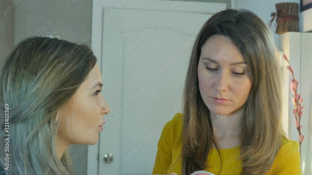 Beautiful girl doing makeup