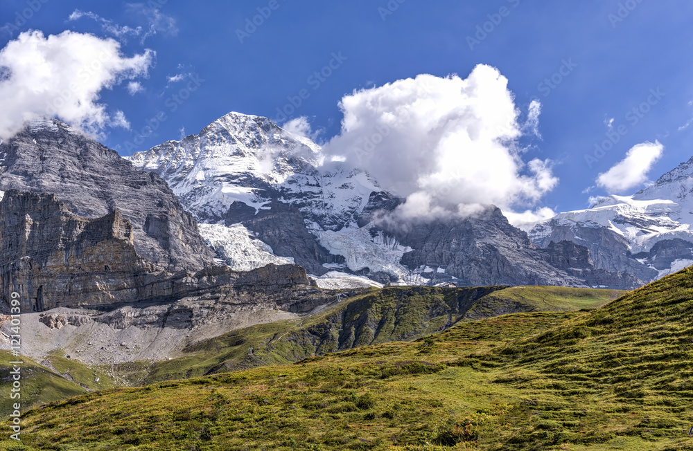 Monch in Bernese Oberland in Switzerland Monch in Bernese Oberland in Switzerland