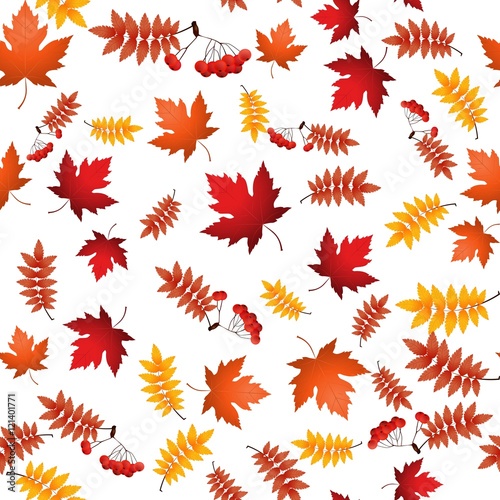 Seamless autumn background