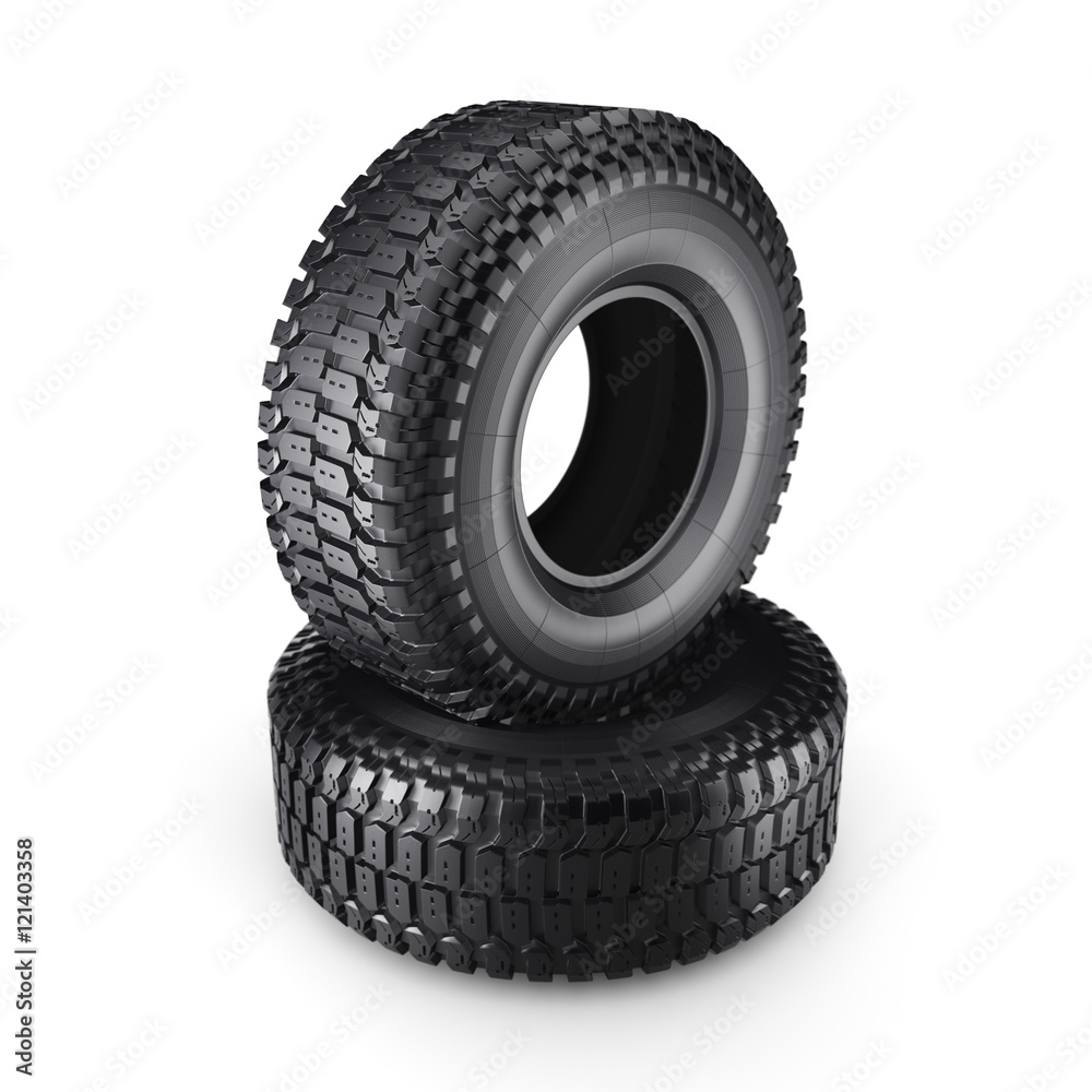 3D rendering truck tires