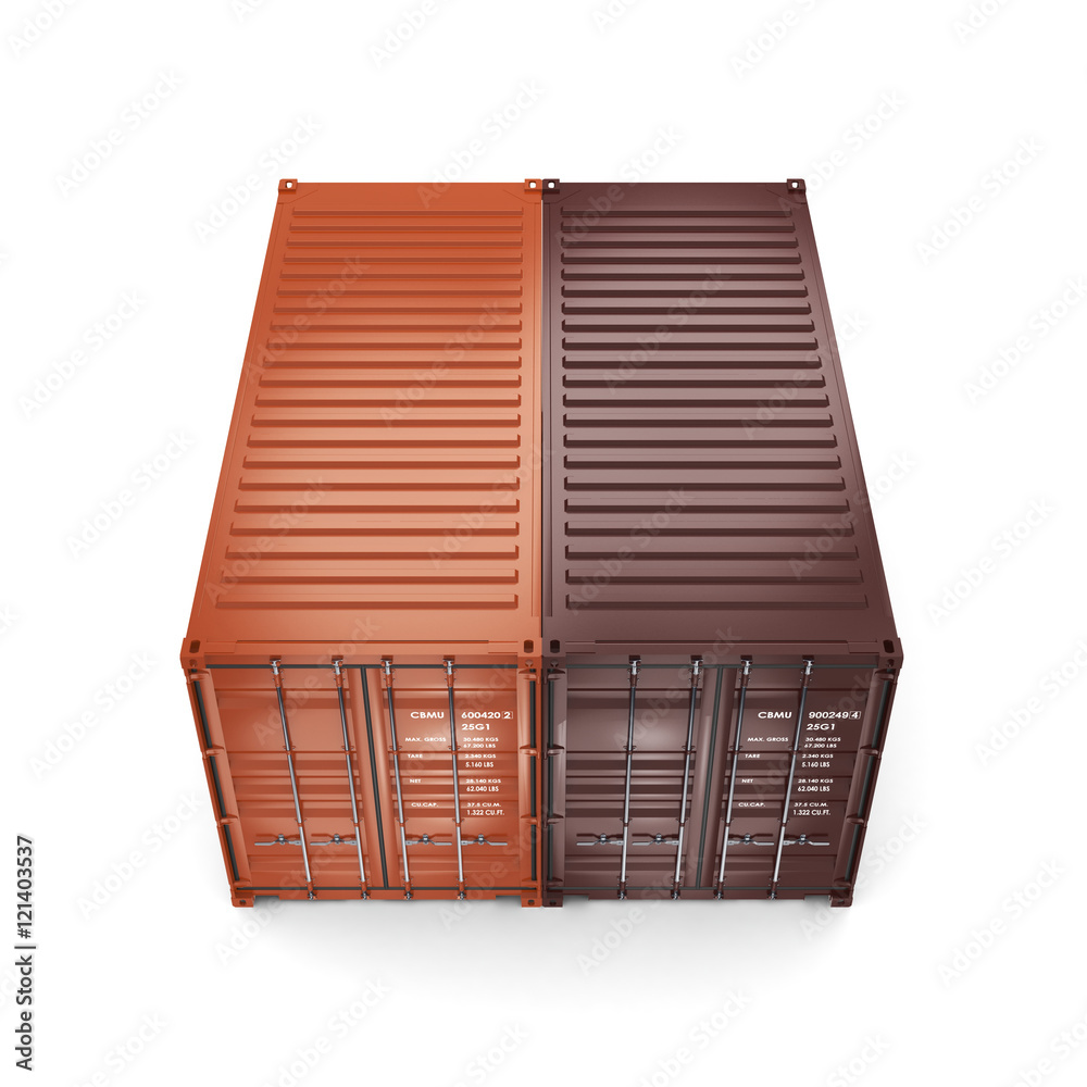 3D rendering containers Stock Illustration | Adobe Stock