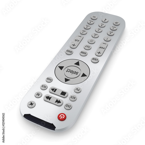 3D rendering TV Remote