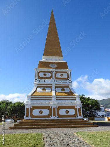 Obelisk in Miradouro do Outeiro da Memória, Angra do Heroísmo, Azores photo