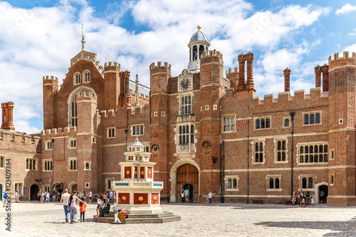 Hampton Court in summer day photo