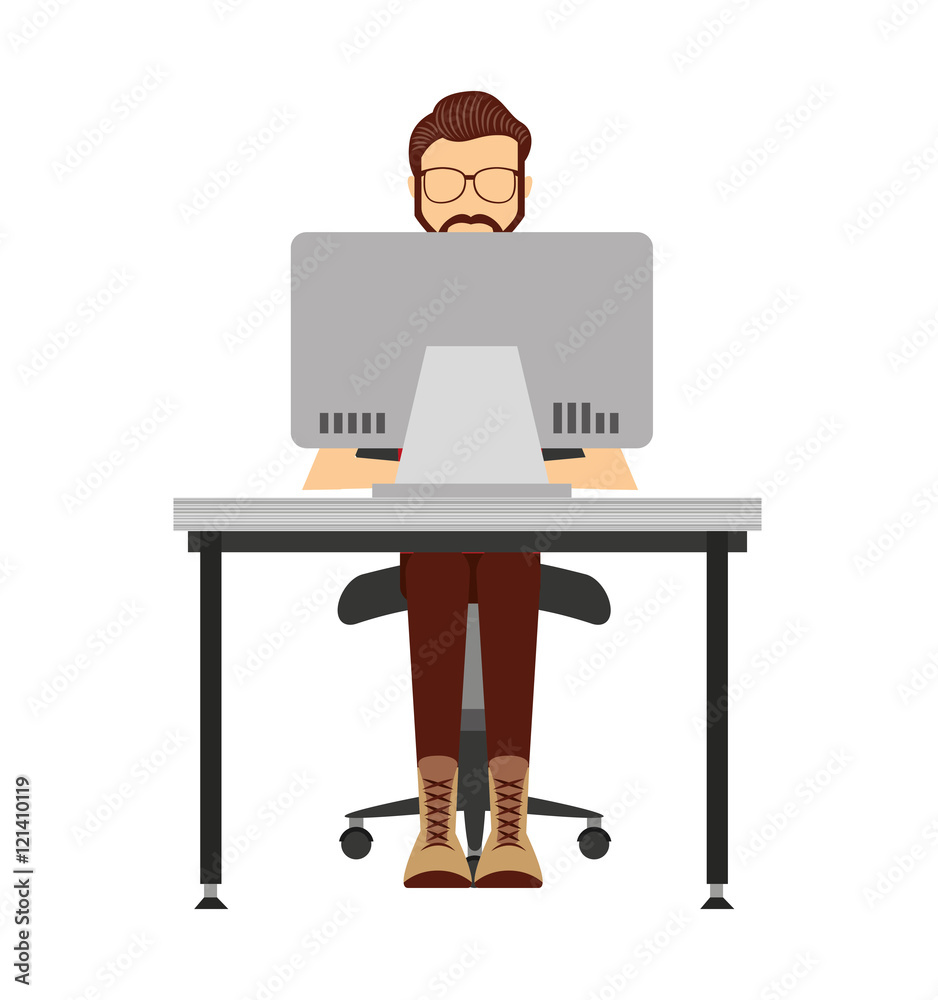 businessman avatar with business icon vector illustration design businessman avatar with business icon vector illustration design
