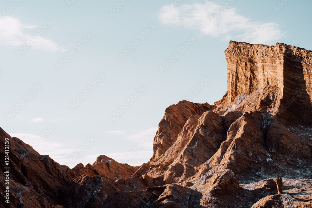 Rocky outcrop, Moon Valley, San Pedro De Atacama, Chile